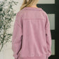 You Should Know Half Zip Pullover in Light Rose