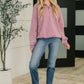 You Should Know Half Zip Pullover in Light Rose