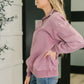 You Should Know Half Zip Pullover in Light Rose