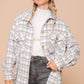 Ivory/Light Blue Plaid Shacket