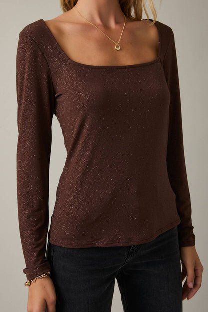GEORGIE METALLIC TOP