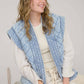 WASHED DENIM QUILTED VEST