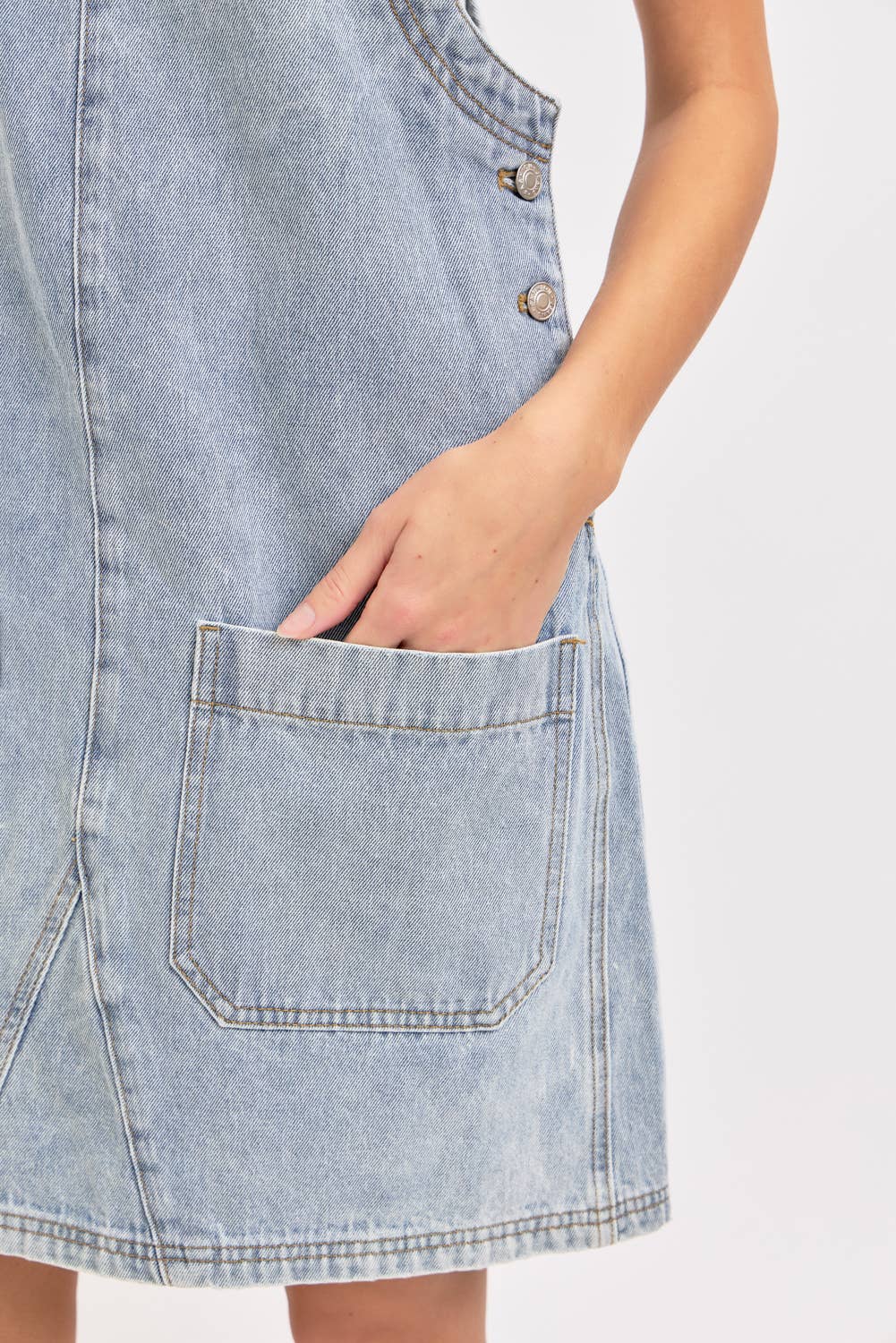 DENIM OVERALL DRESS