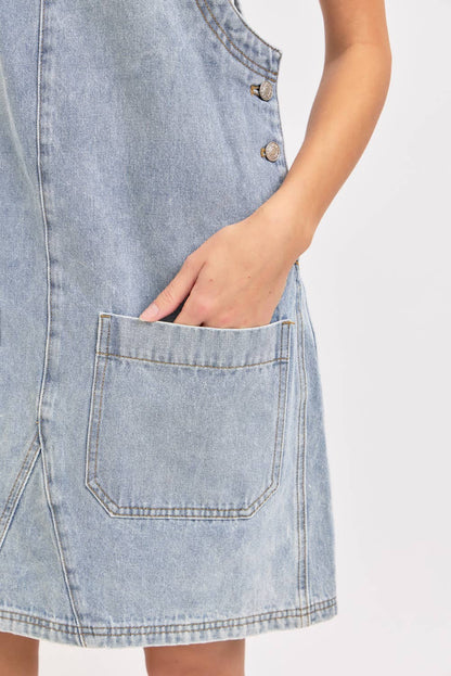 DENIM OVERALL DRESS