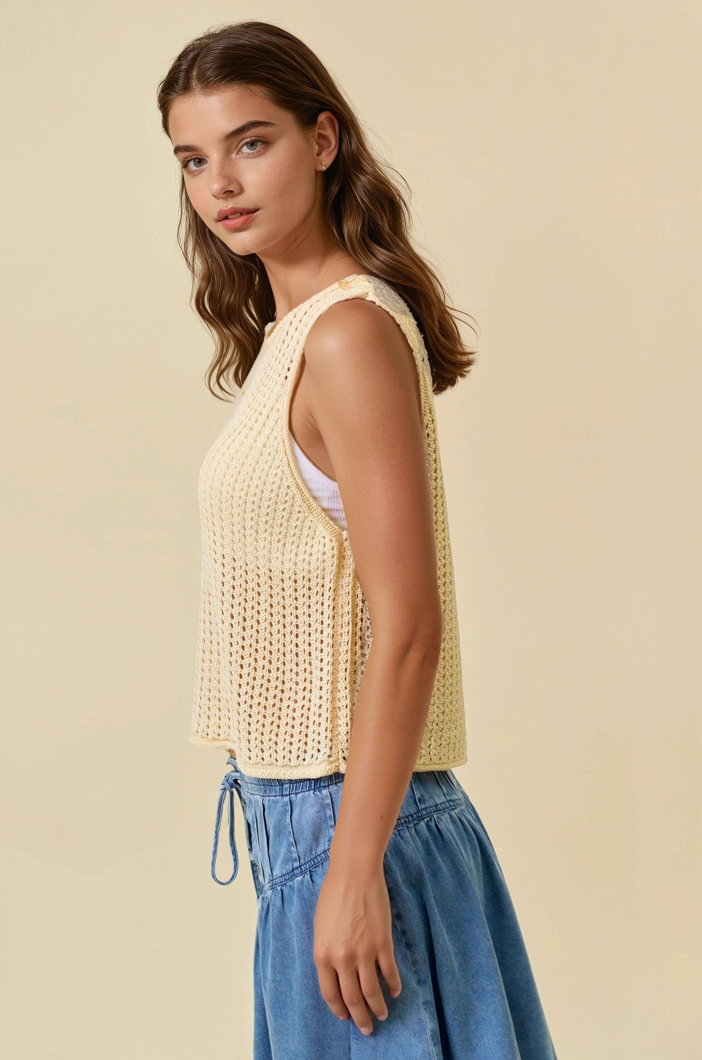 LELAH SWEATER TANK TOP