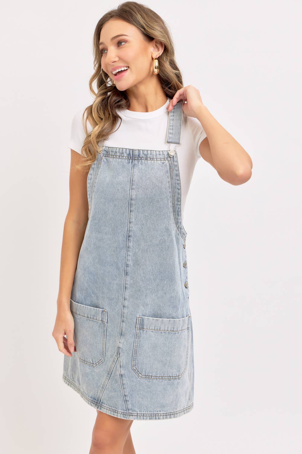 DENIM OVERALL DRESS
