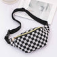 CHECKERED FANNY BAG CROSSBODY SLING BAG