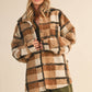 VIVIAN TEDDY PLAID OVERSIZED SHACKET