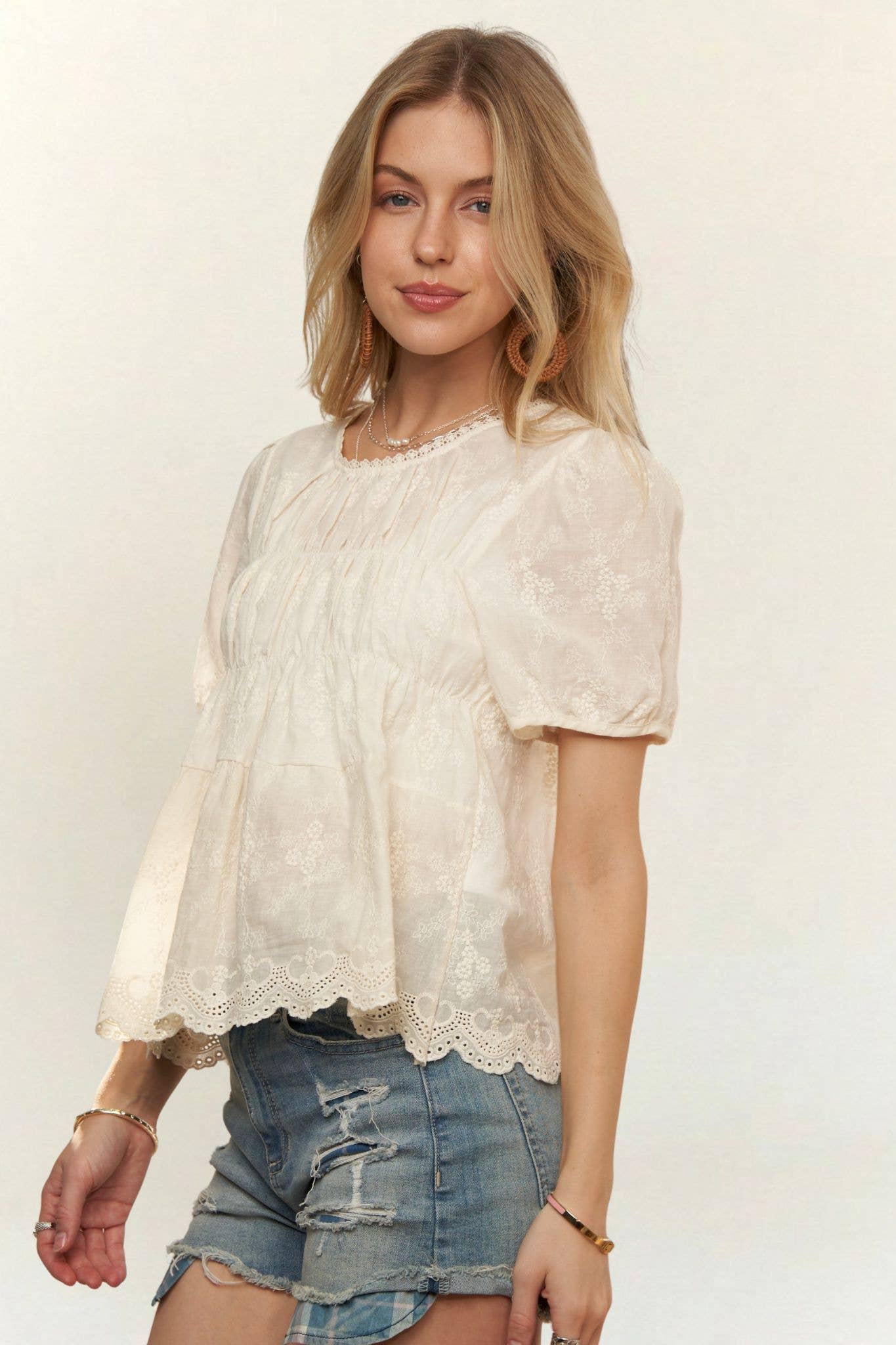 LACEY BABYDOLL TOP