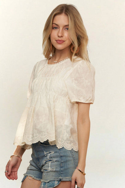LACEY BABYDOLL TOP