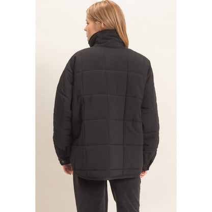 Quilted Zip-Up Puffer