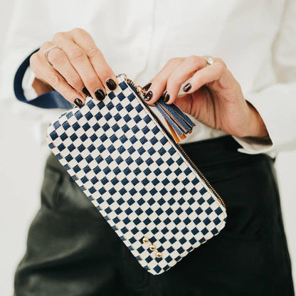 Emma Woven Clutch Wristlet