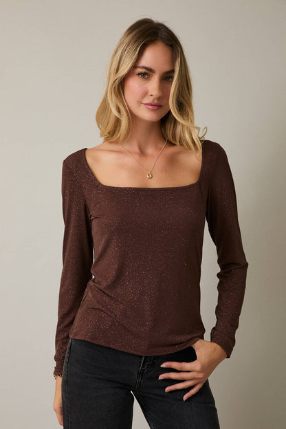 GEORGIE METALLIC TOP
