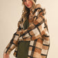 VIVIAN TEDDY PLAID OVERSIZED SHACKET