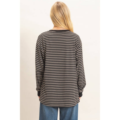 Cali Striped Crew Set