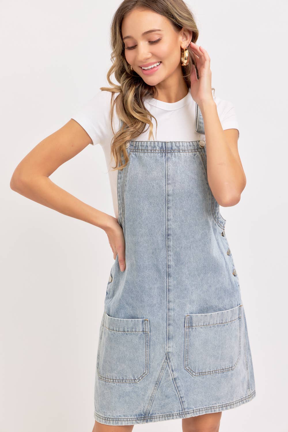 DENIM OVERALL DRESS