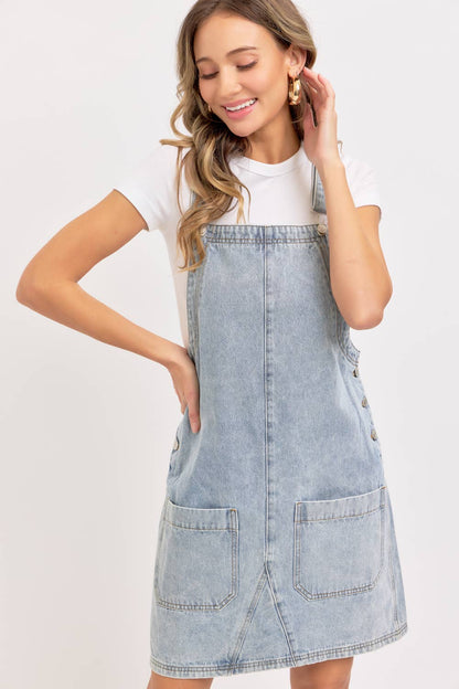DENIM OVERALL DRESS