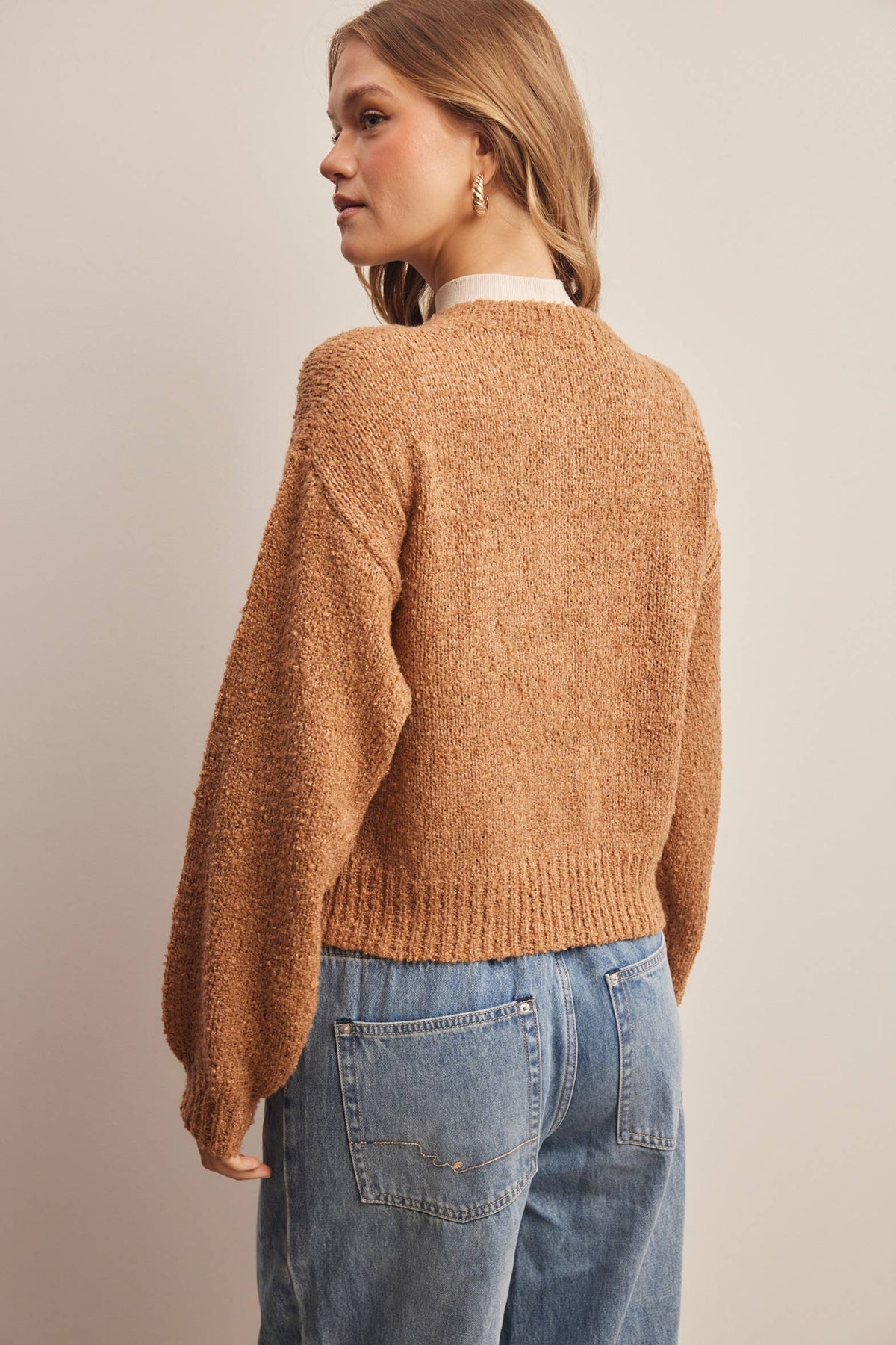 Bouclé Pocket Cardigan