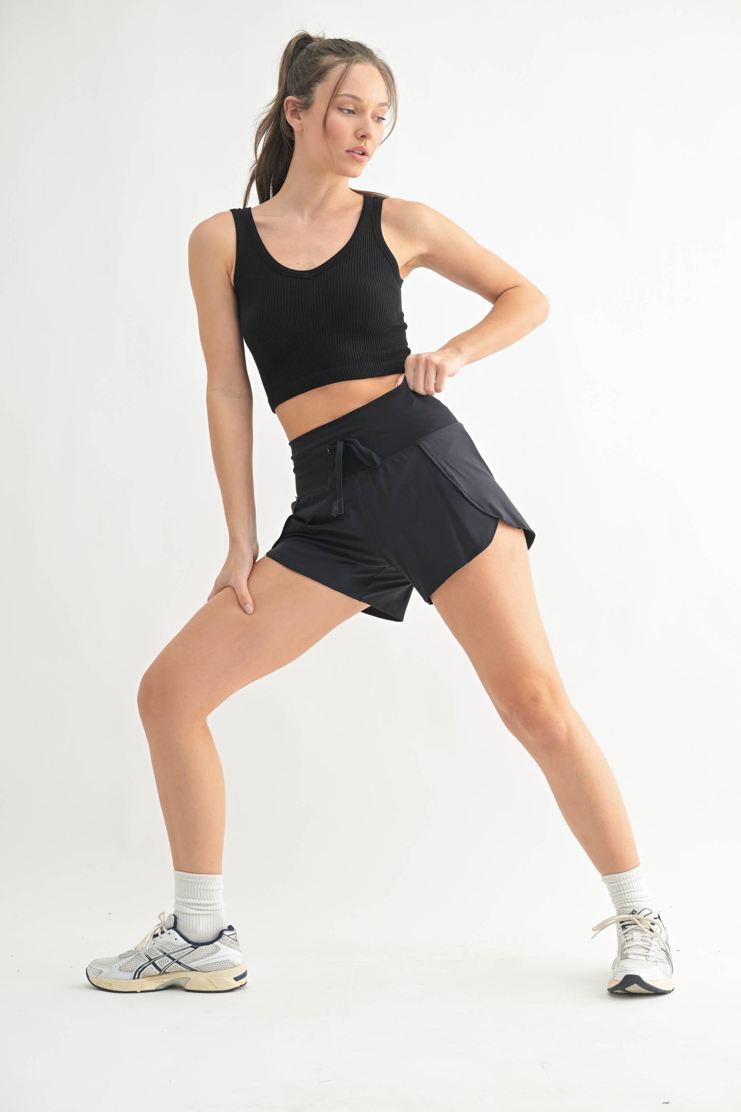 Ribbed Seamless Cropped Tank Top