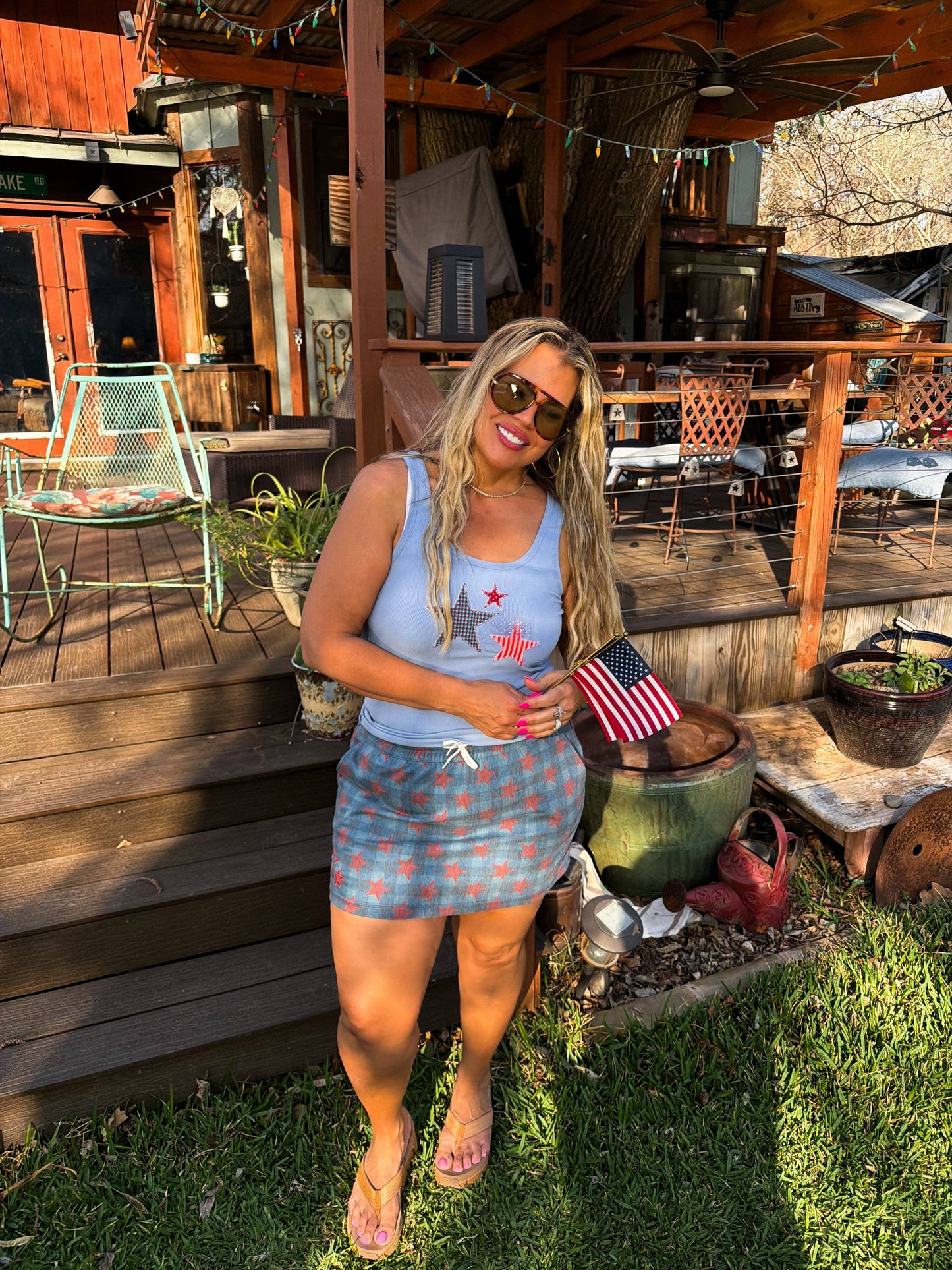 PRESLEY STRETCH DENIM SKIRT