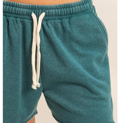 Drawstring Burnout French Terry Shorts