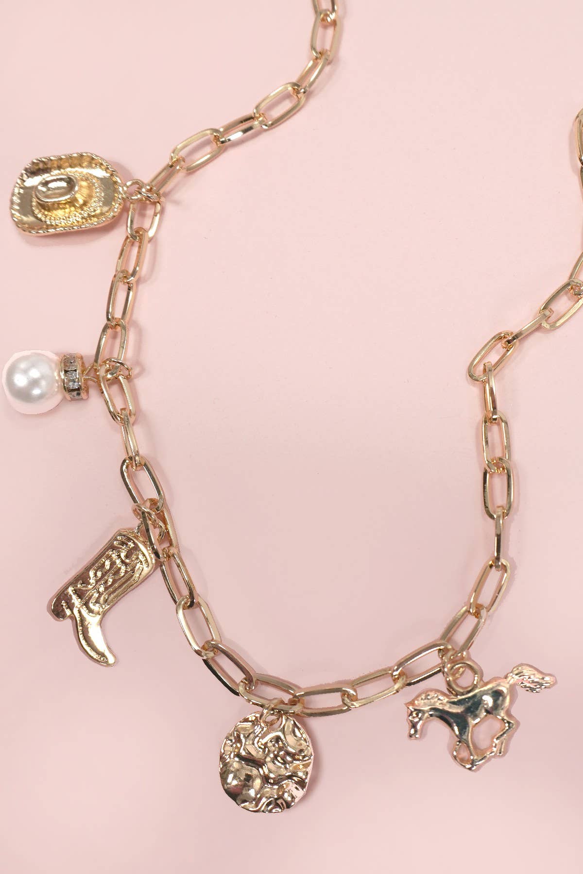 WESTERN BOOT CHARM NECKLACE