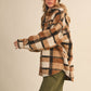 VIVIAN TEDDY PLAID OVERSIZED SHACKET