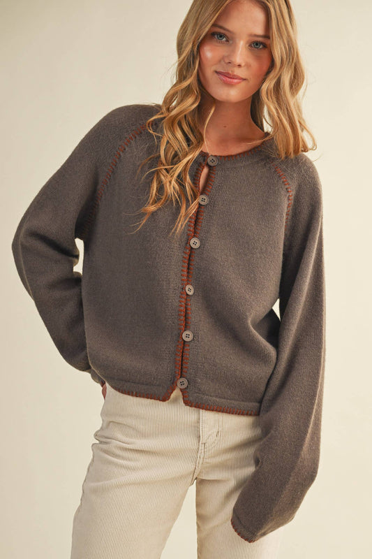 LENNIE BLANKET STITCH SWEATER