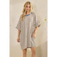 Stripe Knit Pullover Big Top Dress