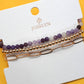 MULTI LAYER NATURAL STONE BALL CHAIN LINK BRACELET | 40B5134