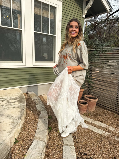 BLOOMING MAXI SKIRT